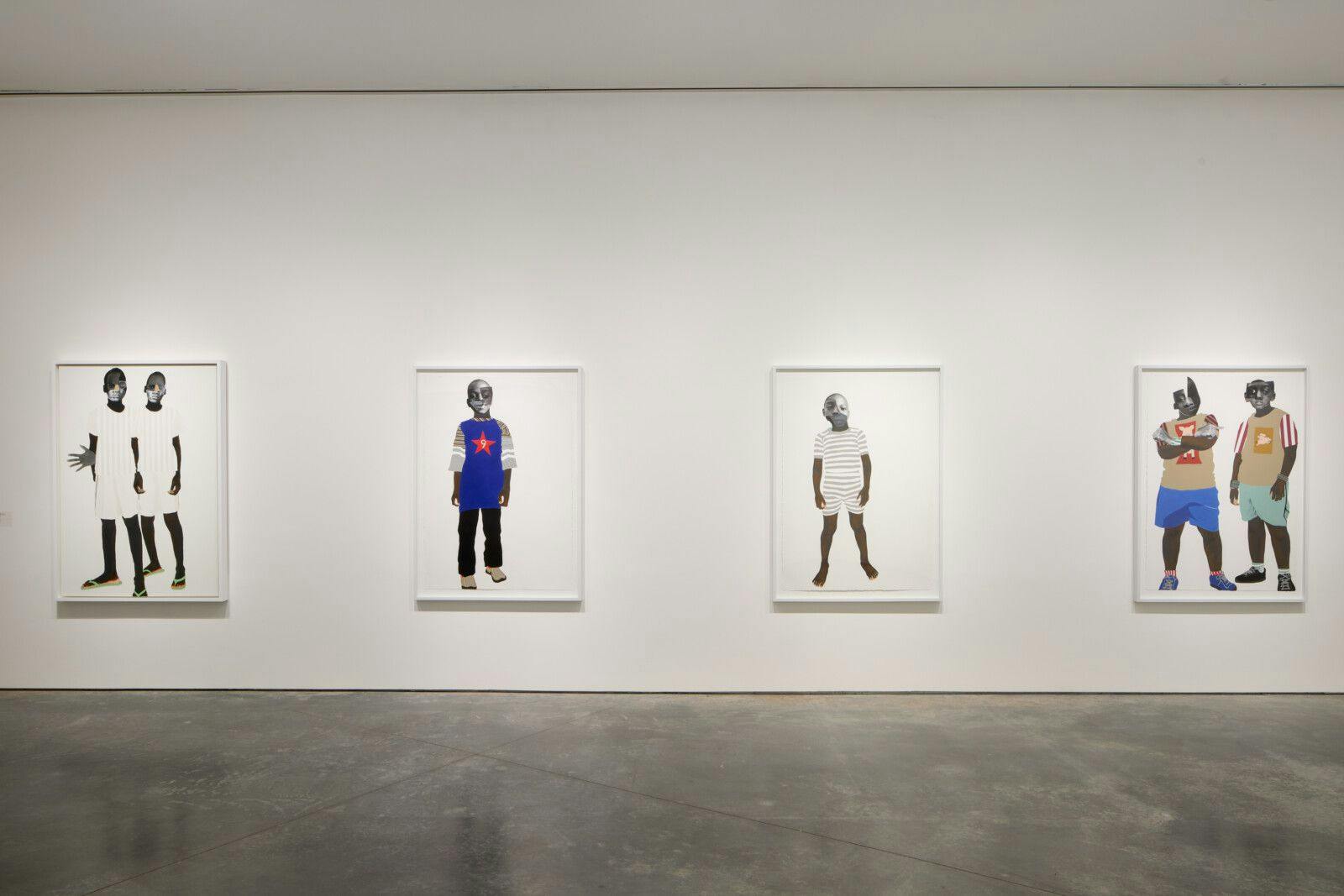 Deborah Roberts, Come walk in my shoes (installation view), photo by Byron Flesher