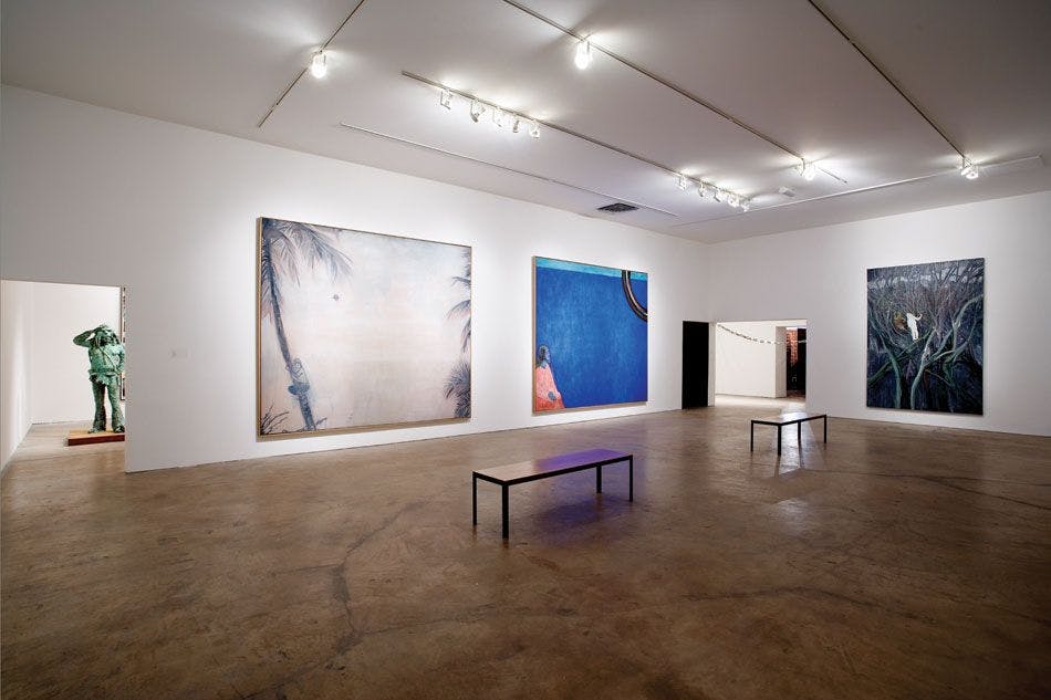 Peter Doig, Still Points of the Turning World Installation view, 2006
