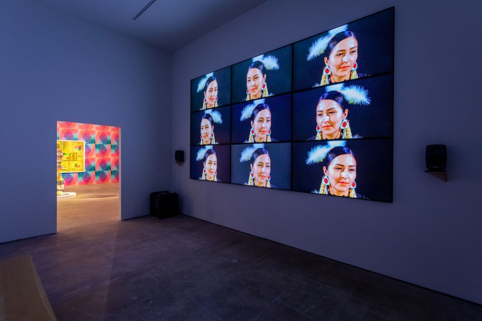 Jeffrey Gibson, The Body Electric, 2022    Installation view at SITE Santa Fe, image courtesy of SITE Santa Fe, photo by Shayla Blatchford-7