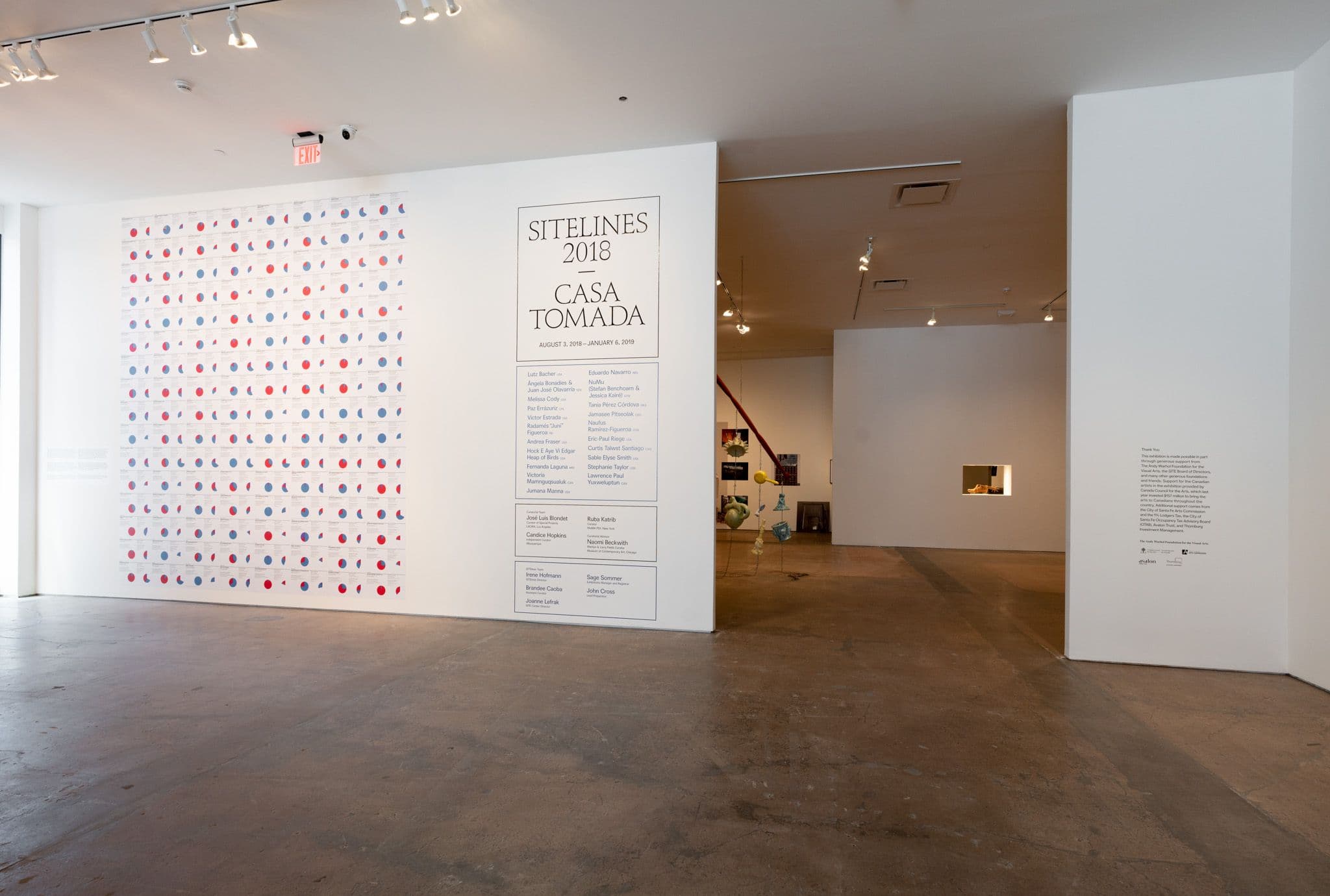 Installation view, SITElines.2018: Casa tomada, SITE SANTA FE, 2018. Photo by Eric Swanson
